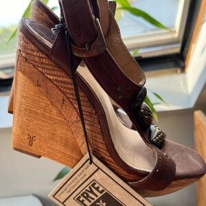 Frye Wedge Sandal-gorgeous craftsmanship!